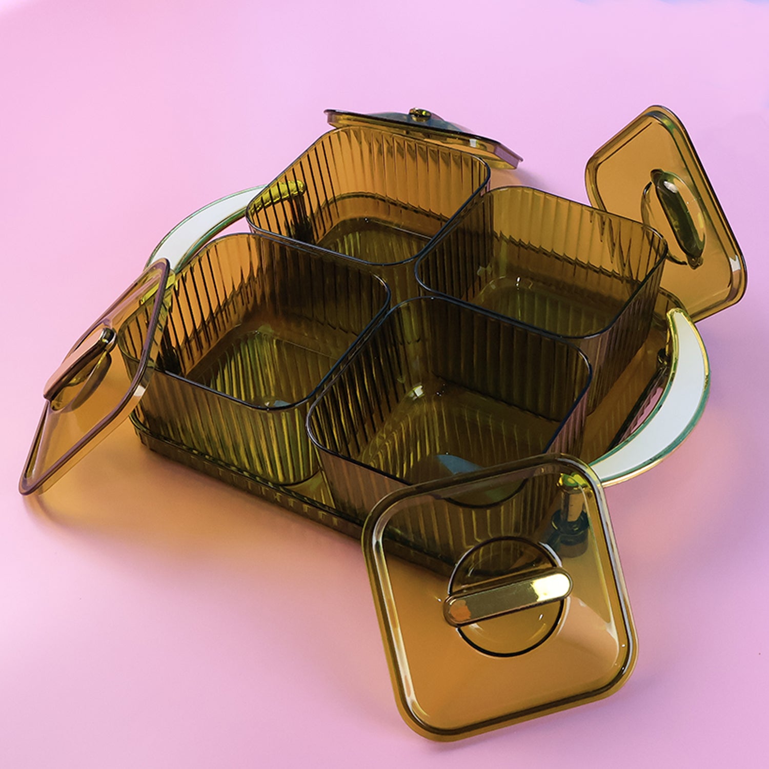 Luxury Delight 4-piece Dryfruit Storage Box (1 Set) Luxury Delight 4-piece Dryfruit Storage Box (1 Set)